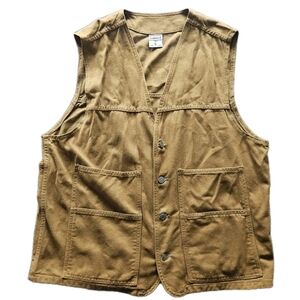 Extreme Control Made In USA Tan Cotton Vest Size Large